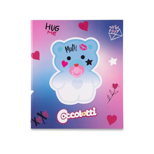 Ringordner A4 Coccolotti Love&Tell, Format 24 x 32 cm, 4 Ringe, Rücken 3 (Love Hellblau) von Colourbook