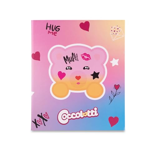 Ringordner A4 Coccolotti Love&Tell, Format 24 x 32 cm, 4 Ringe, Rücken 3 (Love Rosa) von Colourbook