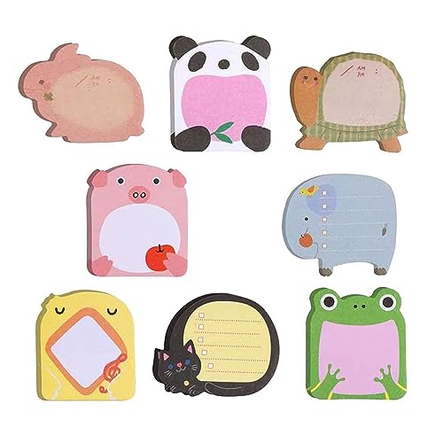 40 Pakete Mini Haftnotizen Set, Haftnotizen, Notes Haftnotizen Set, Selbstklebende Haftnotizen Niedlicher, Cute Animals Sticky Notes, für Schule, Büro Memo, Schüler Kindergeschenke von Colrid