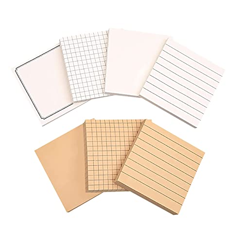 7 Stück Kreative Haftnotizen, 560 Blatt Selbstklebende Notizzettel, Weiße Haftnotizen, Selbstklebende Haftnotizen, Abnehmbar, Horizontale Linien, Raster und Leere Stile, für Büro, Zuhause, Schule 7 Stück Kreative Haftnotizen, 560 Blatt Selbstklebende Notizzettel, Weiße Haftnotizen, Selbstklebende Haftnotizen, Abnehmbar, Horizontale Linien, Raster und Leere Stile, für Büro, Zuhause, Schule von Colrid
