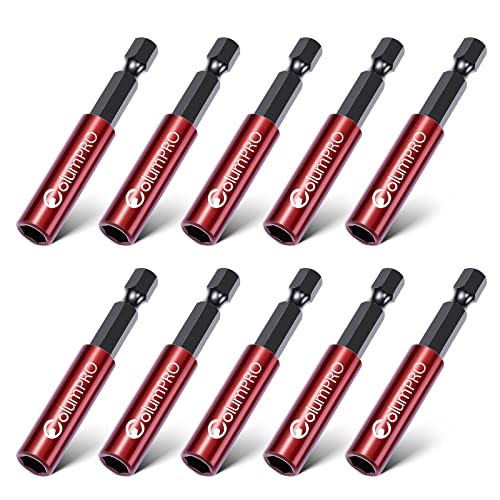 ColumPRO 10 STÜCKE 60MM magnetischer Bit-Halter für Schlagschrauber, 1/4 Zoll Sechskantschaft S2 Stahl magnetische Schraubendreherverlängerung, gerade ohne Biegen der Bohrerverlängerung ColumPRO 10 STÜCKE 60MM magnetischer Bit-Halter für Schlagschrauber, 1/4 Zoll Sechskantschaft S2 Stahl magnetische Schraubendreherverlängerung, gerade ohne Biegen der Bohrerverlängerung von ColumPRO