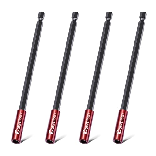 ColumPRO 4 STÜCKE 300MM starker magnetischer Bit-Halter für Schlagschrauber, 1/4 Zoll Sechskantschaft S2 Stahl magnetische Schraubendreherverlängerung, gerade ohne Biegen der Bohrerverlängerung ColumPRO 4 STÜCKE 300MM starker magnetischer Bit-Halter für Schlagschrauber, 1/4 Zoll Sechskantschaft S2 Stahl magnetische Schraubendreherverlängerung, gerade ohne Biegen der Bohrerverlängerung von ColumPRO