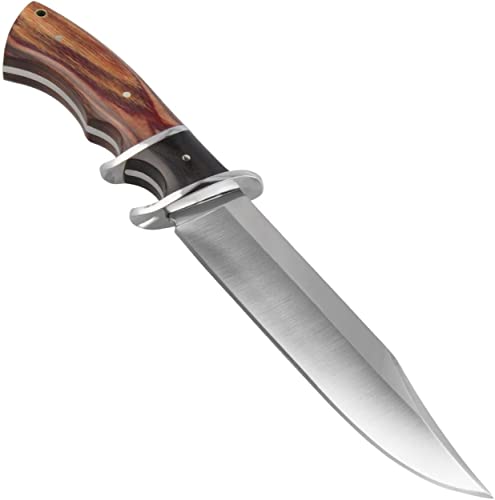Columbia Jagd-Messer feststehend SA63 Tactical Knife aus 440C Edelstahl mit Ornament-Verzierungen und Nylon Messerscheide von Columbia