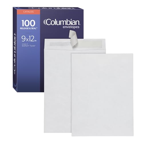 Columbian 1016969 Versandtaschen, selbstklebend, aus DuPont-Tyvek-Material, 6,4 kg, durchstoß-, reiß- und feuchtigkeitsbeständig, Weiß, 22,9 x 30,5 cm, 100 Stück pro Box Columbian 1016969 Versandtaschen, selbstklebend, aus DuPont-Tyvek-Material, 6,4 kg, durchstoß-, reiß- und feuchtigkeitsbeständig, Weiß, 22,9 x 30,5 cm, 100 Stück pro Box von Columbian