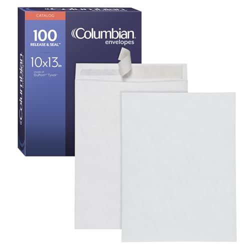 Columbian 1016970 Versandtaschen, selbstklebend, aus DuPont-Tyvek-Material, 6,4 kg, durchstoß-, reiß- und feuchtigkeitsbeständig, Weiß, 25,4 x 33 cm, 100 Stück pro Box Columbian 1016970 Versandtaschen, selbstklebend, aus DuPont-Tyvek-Material, 6,4 kg, durchstoß-, reiß- und feuchtigkeitsbeständig, Weiß, 25,4 x 33 cm, 100 Stück pro Box von Columbian