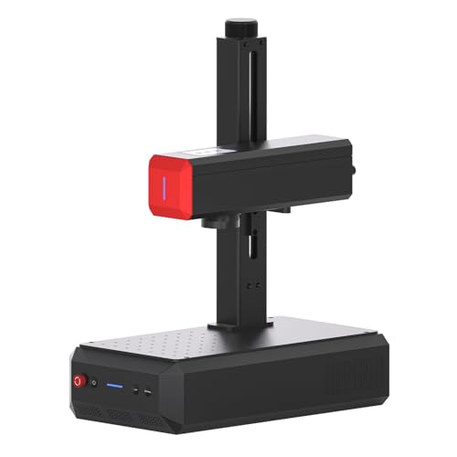 ComMarker B6 MOPA 60W Faserlaser-Graviermaschine, Autofokus-Bildschirm, tragbarer Lasergravierer,Color Marking,15cm x 15cm, Lightburn-kompatibel, Laser für Metall, Kunststoff, Schmuck von ComMarker