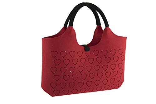 Comarco Sa 10193 Filztasche, rot, 40 x 15 x 40 cm, 4 Stück von Comarco Sa