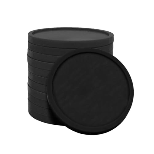 CombiCraft Kunststoff Wertmarken oder Pfandmarken Schwarz - Packung mit 100 Stück - 29mm Durchmesser - Ideal für Gastronomie, Events und Firmenkatinen von CombiCraft