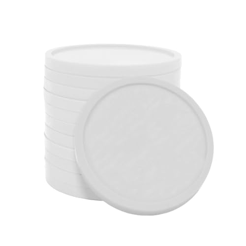 CombiCraft Kunststoff Wertmarken oder Pfandmarken Weiß - Packung mit 100 Stück - 29mm Durchmesser - Ideal für Gastronomie, Events und Firmenkatinen von CombiCraft