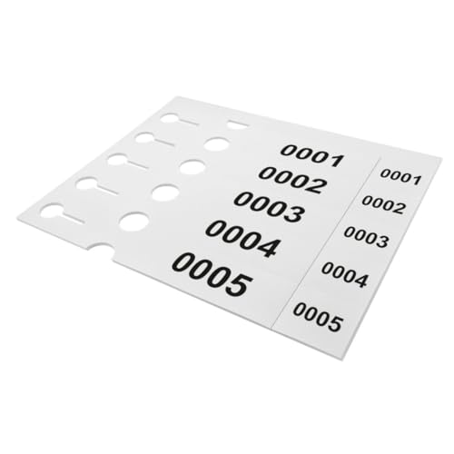 CombiCraft Schlaufenetiketten mit Nummerierung 0001-0200 und Abrißstreifen 250x38 mm - 200 Stück CombiCraft Schlaufenetiketten mit Nummerierung 0001-0200 und Abrißstreifen 250x38 mm - 200 Stück von CombiCraft