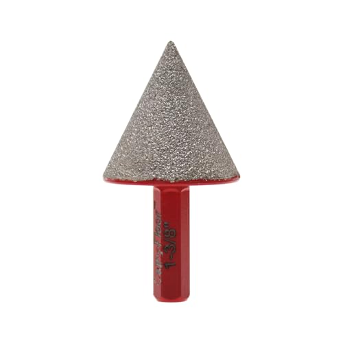 Diamant-Fasen-Bits, Diamant-Senker-Bit zum Vergrößern, Formen, Trimmen, Reinigen vorhandener Löcher aus Porzellan, Granit, Marmor, Keramik (35 mm) Sechskantschaft von ComeFloor