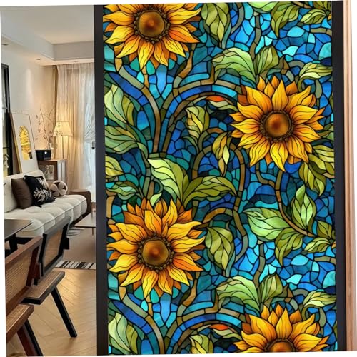 Buntglasfenster klammern 17.7x39.4 '' Fenster Datenschutz Film statische Klinge für Glasfenster UV Sonne blockieren Nicht klebrigde dekorative Blumenabschlüsse für Home Office Style 2, Privatsphäre Buntglasfenster klammern 17.7x39.4 '' Fenster Datenschutz Film statische Klinge für Glasfenster UV Sonne blockieren Nicht klebrigde dekorative Blumenabschlüsse für Home Office Style 2, Privatsphäre von Comebachome