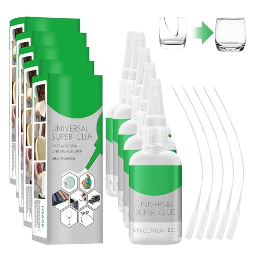 Schweißen Öliger Kleber, Superkleber Extra Stark Für Alles, Universal Wasserdichter Superkleber Multifungctional Industriekleber Kunststoffkleber für Kunststoff Metall Keramik Leder Harz (5pcs) von ComedyKing