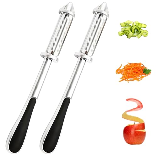 Swivel Gemüseschäler, 3 ni 1 Stainless Steel Multifunctional Veggie Peeler Schälen, Fetzen und Löcher, Kartoffelschäler, Gemüseschäler, Apfelschäler für die Küche, Obst, Karotte, Gemüse (2pcs) Swivel Gemüseschäler, 3 ni 1 Stainless Steel Multifunctional Veggie Peeler Schälen, Fetzen und Löcher, Kartoffelschäler, Gemüseschäler, Apfelschäler für die Küche, Obst, Karotte, Gemüse (2pcs) von ComedyKing