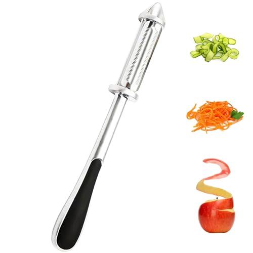 Swivel Gemüseschäler, 3 ni 1 Stainless Steel Multifunctional Veggie Peeler Schälen, Fetzen und Löcher, Kartoffelschäler, Gemüseschäler, Apfelschäler für die Küche, Obst, Karotte, Gemüse (1pcs) Swivel Gemüseschäler, 3 ni 1 Stainless Steel Multifunctional Veggie Peeler Schälen, Fetzen und Löcher, Kartoffelschäler, Gemüseschäler, Apfelschäler für die Küche, Obst, Karotte, Gemüse (1pcs) von ComedyKing