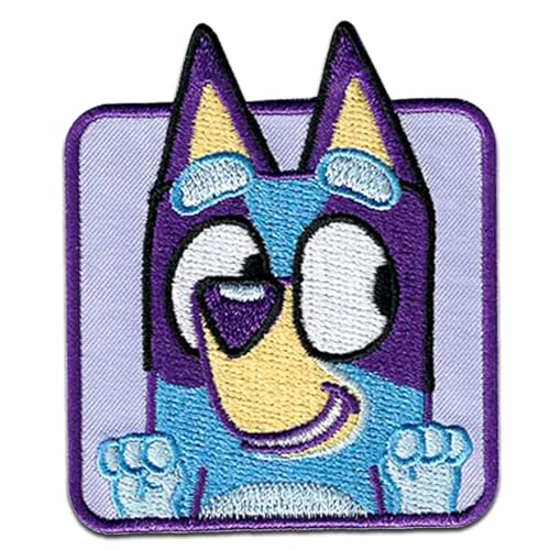 Comercial Mercera, Aufnäher Patches, Bluey, Zeichen Bluey, Lila Farbe, Aufnäher Ideal für Mützen, Jacken, T-Shirts oder Schultaschen, 100% Polyester, 6x8 Zentimeter Comercial Mercera, Aufnäher Patches, Bluey, Zeichen Bluey, Lila Farbe, Aufnäher Ideal für Mützen, Jacken, T-Shirts oder Schultaschen, 100% Polyester, 6x8 Zentimeter von Comercial Mercera