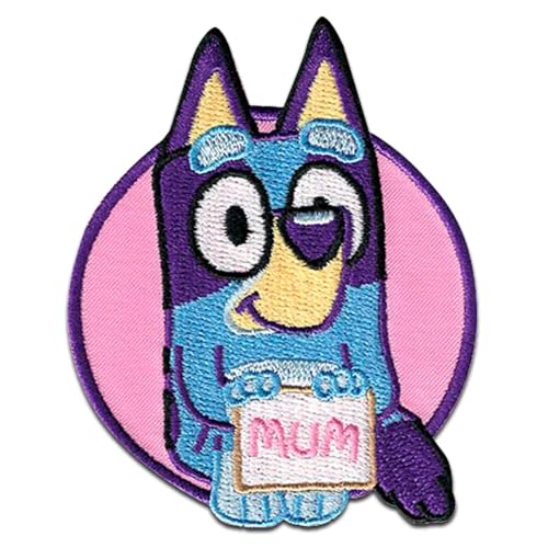 Comercial Mercera, Aufnäher Patches, Bluey, Zeichen Bluey, Rosa Farbe, Aufnäher Ideal für Mützen, Jacken, T-Shirts oder Schultaschen, 100% Polyester, 6x8 Zentimeter Comercial Mercera, Aufnäher Patches, Bluey, Zeichen Bluey, Rosa Farbe, Aufnäher Ideal für Mützen, Jacken, T-Shirts oder Schultaschen, 100% Polyester, 6x8 Zentimeter von Comercial Mercera