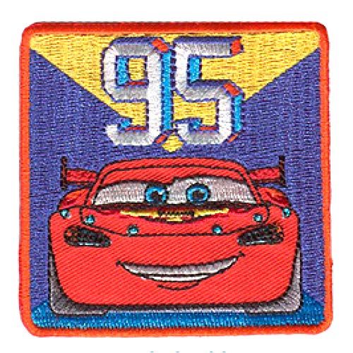 Comercial Mercera Disney © Cars 2 Lightning Mc Queen 95 - Aufnäher, Bügelbild, Aufbügler, Applikationen, Patches, Flicken, Zum Aufbügeln, Größe: 6 x 6 cm von Comercial Mercera