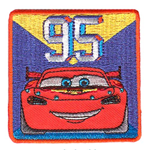 Comercial Mercera Disney © Cars 2 Lightning Mc Queen 95 - Aufnäher, Bügelbild, Aufbügler, Applikationen, Patches, Flicken, Zum Aufbügeln, Größe: 6 x 6 cm von Comercial Mercera