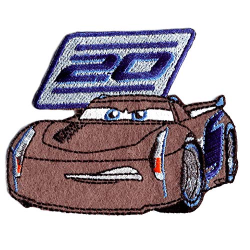 Comercial Mercera Disney © Cars 3 Jackson Storm - Aufnäher, Bügelbild, Aufbügler, Applikationen, Patches, Flicken, Zum Aufbügeln, Größe: 8 x 6,4 cm von Comercial Mercera