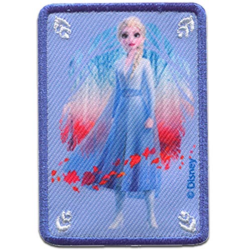 Comercial Mercera Disney © Frozen 2 Die Eiskönigin 2 Elsa - Aufnäher, Bügelbild, Aufbügler, Applikationen, Patches, Flicken, Zum Aufbügeln, Größe: 5 x 7 cm von Comercial Mercera