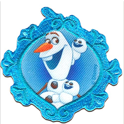 Comercial Mercera Disney © Frozen Die Eiskönigin Olaf - Aufnäher, Bügelbild, Aufbügler, Applikationen, Patches, Flicken, Zum Aufbügeln, Größe: 7,3 x 7 cm von Comercial Mercera