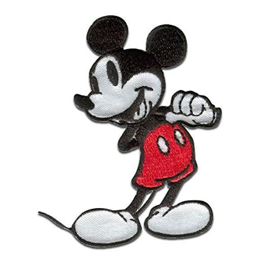 Comercial Mercera Disney © Mickey Mouse 90 Jahre - Aufnäher, Bügelbild, Aufbügler, Applikationen, Patches, Flicken, Zum Aufbügeln, Größe: 6,0 x 7,2 cm von Comercial Mercera