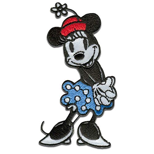 Comercial Mercera Disney © Mickey Mouse 90 Jahre Minnie - Aufnäher, Bügelbild, Aufbügler, Applikationen, Patches, Flicken, Zum Aufbügeln, Größe: 4,5 x 8,2 cm von Comercial Mercera