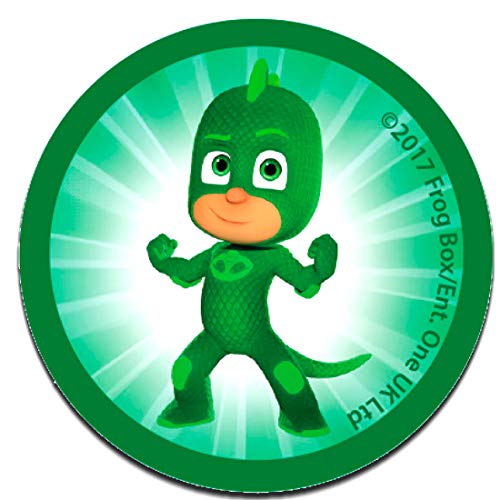 Comercial Mercera Disney © Pj Masks Pyjamahelden Gekko - Aufnäher, Bügelbild, Aufbügler, Applikationen, Patches, Flicken, Zum Aufbügeln, Größe: 6,2 x 6,2 cm von Comercial Mercera