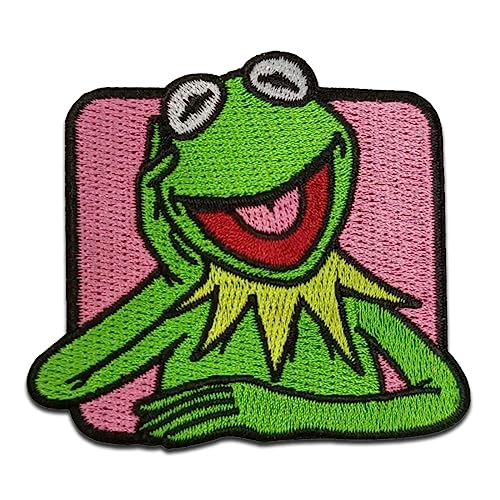 Comercial Mercera Disney © The Muppets Kermit Der Frosch - Aufnäher, Bügelbild, Aufbügler, Applikationen, Patches, Flicken, Zum Aufbügeln, Größe: 5,3 x 6 cm von Comercial Mercera