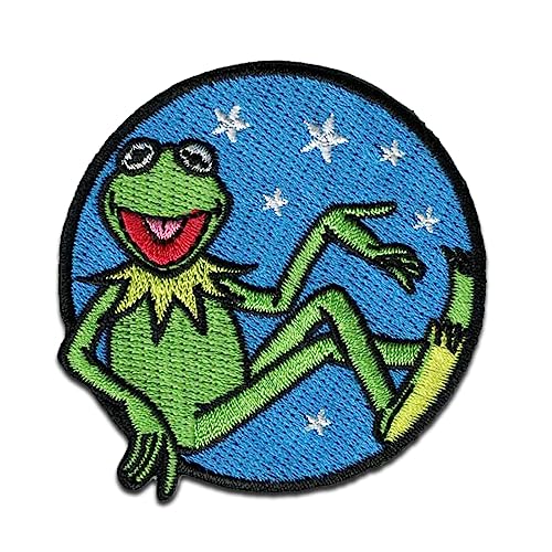 Comercial Mercera Disney © The Muppets Kermit Der Frosch - Aufnäher, Bügelbild, Aufbügler, Applikationen, Patches, Flicken, Zum Aufbügeln, Größe: 6,3 x 5,9 cm von Comercial Mercera