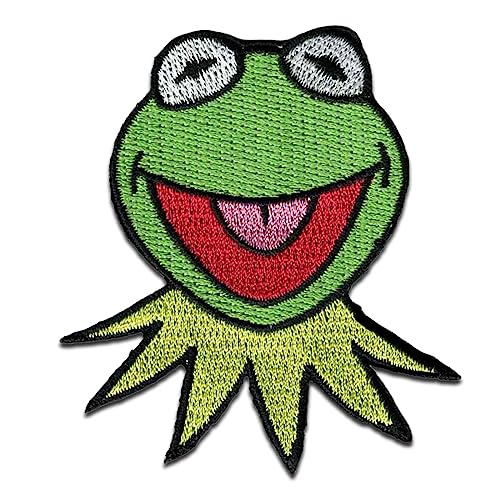 Comercial Mercera Disney © The Muppets Kermit Der Frosch - Aufnäher, Bügelbild, Aufbügler, Applikationen, Patches, Flicken, Zum Aufbügeln, Größe: 6,4 x 6 cm von Comercial Mercera