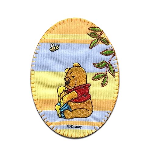 Comercial Mercera Disney © Winnie Pooh Honig Biene - Aufnäher, Bügelbild, Aufbügler, Applikationen, Patches, Flicken, Zum Aufbügeln, Größe: 10,7 x 8 cm von Comercial Mercera