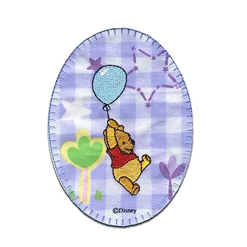 Comercial Mercera Disney © Winnie Pooh Luftballon Ballon - Aufnäher, Bügelbild, Aufbügler, Applikationen, Patches, Flicken, Zum Aufbügeln, Größe: 10,7 x 8 cm von Comercial Mercera