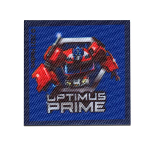 Comercial Mercera Hasbro Transformers Optimus Prime - Aufnäher, Bügelbild, Aufbügler, Applikationen, Patches, Flicken, zum aufbügeln, Größe: 5,5 x 5,5 cm, Blau von Comercial Mercera