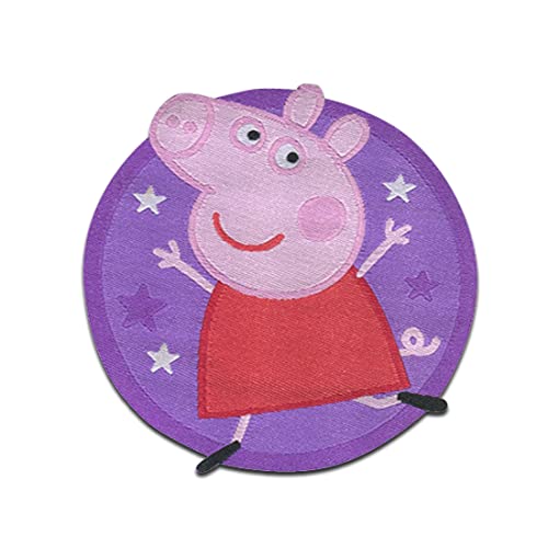 Comercial Mercera Peppa Wutz Sterne - Aufnäher, Bügelbild, Aufbügler, Applikationen, Patches, Flicken, zum aufbügeln, Größe: 5,5 x 5,6 cm, Violett Comercial Mercera Peppa Wutz Sterne - Aufnäher, Bügelbild, Aufbügler, Applikationen, Patches, Flicken, zum aufbügeln, Größe: 5,5 x 5,6 cm, Violett von Comercial Mercera