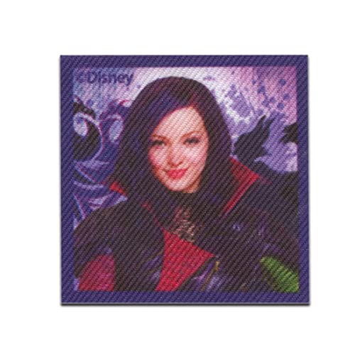 Disney © Descendants Die Nachkommen Mal Kopf - Aufnäher, Bügelbild, Aufbügler, Applikationen, Patches, Flicken, zum aufbügeln, Größe: 5,2 x 5,2 cm von Comercial Mercera