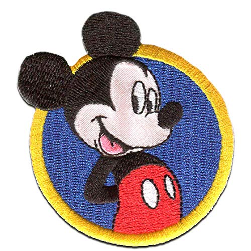 Disney Mickey Mouse Dekorativer Aufnäher zum Aufbügeln, 7 x 7 cm von Comercial Mercera