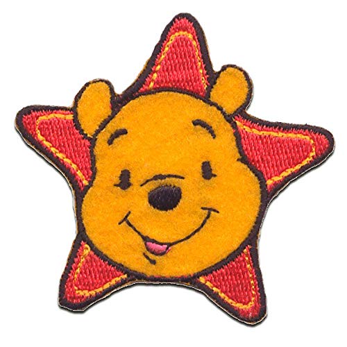 Comercial Mercera Winnie Puuh Stern Aufnäh-Patch, 1 x Aufnäher zum Aufbügeln, 6,2 x 6,2 cm von Comercial Mercera