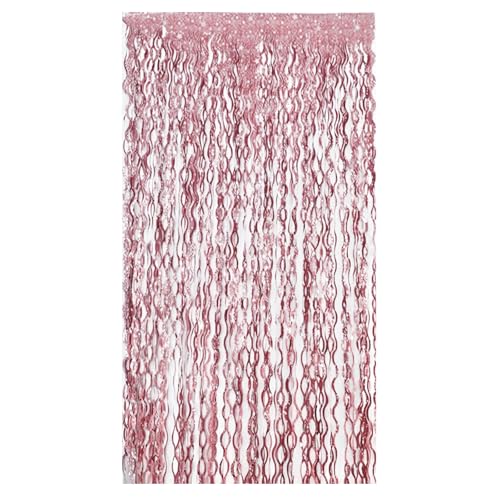 Lametta-Vorhang, Party-Hintergrund, S-Form, Roségold, Glitzerfolie, Fransenvorhang, Folie, Seidenschlangen, Laservorhang, Hintergrund, Lametta, metallisches Lametta, Türhänger, Geburtstag, Neujahr, Lametta-Vorhang, Party-Hintergrund, S-Form, Roségold, Glitzerfolie, Fransenvorhang, Folie, Seidenschlangen, Laservorhang, Hintergrund, Lametta, metallisches Lametta, Türhänger, Geburtstag, Neujahr, von Comforso