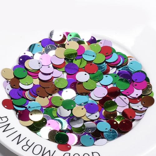 Rundes Konfetti, 20 mm, holografisch, groß, rund, PVC-Pailletten, gemischte Farben, runde Laser-Pailletten, lose Pailletten, flache runde Pailletten für Hochzeit, Urlaub, Weihnachten, Ballonparty Rundes Konfetti, 20 mm, holografisch, groß, rund, PVC-Pailletten, gemischte Farben, runde Laser-Pailletten, lose Pailletten, flache runde Pailletten für Hochzeit, Urlaub, Weihnachten, Ballonparty von Comforso