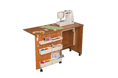 Comfort 1 | Nähmaschinenschrank | Nähmöbel | Nähtisch | (Premium White, L (Air-Lift 10 to 15 kg)) von Comfort Collection
