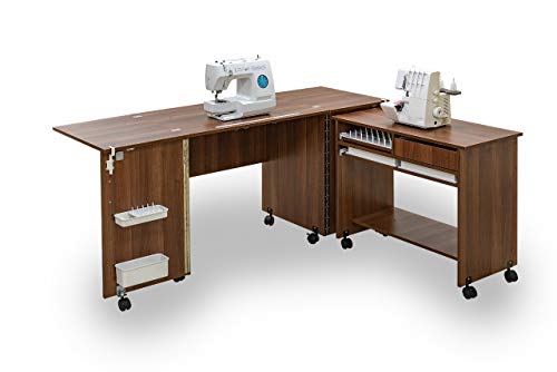 Comfort 7 | Nähmaschinenschrank | Nähmöbel | Nähtisch | (Premium White) von Comfort & Co OU