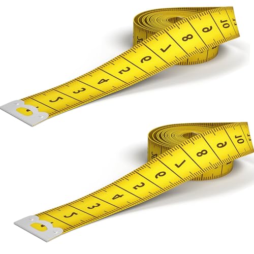 2 Bände Maßband Körpe 200cm/79 Zoll, Schneidermaßband Doppelseitige Measuring Tape Flexible Bandmaß Massband Schneider Mit Knopf Umfangmaßband Für Haushalte Handwerker Schneider 2 Bände Maßband Körpe 200cm/79 Zoll, Schneidermaßband Doppelseitige Measuring Tape Flexible Bandmaß Massband Schneider Mit Knopf Umfangmaßband Für Haushalte Handwerker Schneider von Comforty