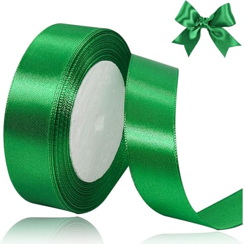 23 Meter Geschenkband Grün 25mm Satinband Bänder,Breit Schleifenband Dekoband Stoffband für Geschenkverpackung,Kunsthandwerk,Haarschleifen,Blumenstrauß,Dekoration 23 Meter Geschenkband Grün 25mm Satinband Bänder,Breit Schleifenband Dekoband Stoffband für Geschenkverpackung,Kunsthandwerk,Haarschleifen,Blumenstrauß,Dekoration von Comforty