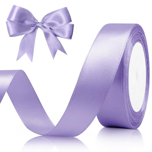 23 Meter Geschenkband Hellviolett 25mm Satinband Bänder,Breit Schleifenband Dekoband Stoffband für Geschenkverpackung,Kunsthandwerk,Haarschleifen,Blumenstrauß,Dekoration 23 Meter Geschenkband Hellviolett 25mm Satinband Bänder,Breit Schleifenband Dekoband Stoffband für Geschenkverpackung,Kunsthandwerk,Haarschleifen,Blumenstrauß,Dekoration von Comforty
