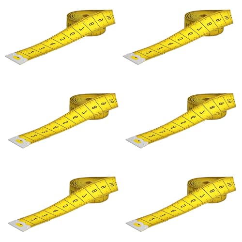 6 Bände Maßband Körpe 200cm/79 Zoll, Schneidermaßband Doppelseitige Measuring Tape Flexible Bandmaß Massband Schneider Mit Knopf Umfangmaßband Für Haushalte Handwerker Schneider 6 Bände Maßband Körpe 200cm/79 Zoll, Schneidermaßband Doppelseitige Measuring Tape Flexible Bandmaß Massband Schneider Mit Knopf Umfangmaßband Für Haushalte Handwerker Schneider von Comforty