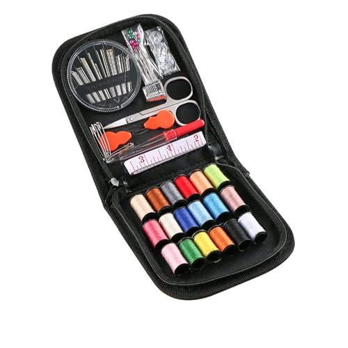 72 Stück Reise Nähset, Nähzubehör, Mini-Nähset für Zuhause, Reise und Notfall, Verpackt mit Reparatur- und Nähnadeln von Comforty