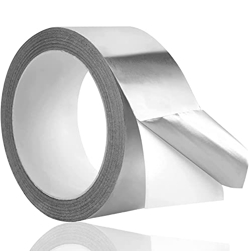 Comforty Aluminium Klebeband 20m x 50mm, Alu Klebeband Hitzebeständig für Versiegeln, Reparieren von Metalloberflächen und Isolieren von Comforty