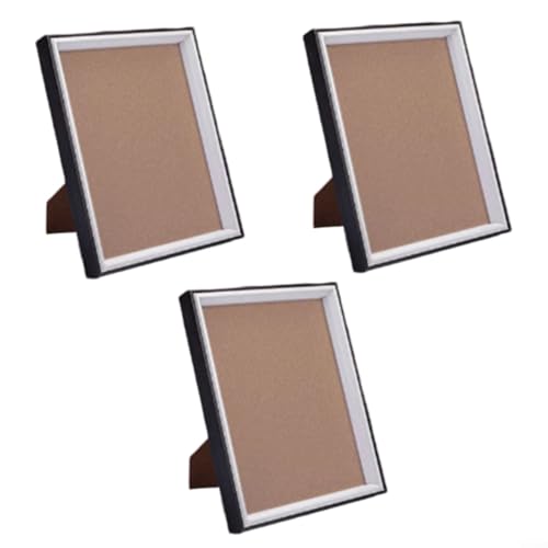 ComfyHarbor Bilderrahmen aus Holz, 25,4 cm, Schwarz, 3 Stück, für zeitlose Ästhetik zu Hause und im Büro (25,4 cm schwarzes Holz) von ComfyHarbor